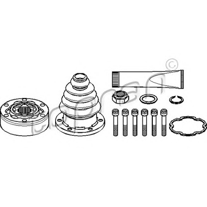 Photo Joint Kit, drive shaft TOPRAN 102810