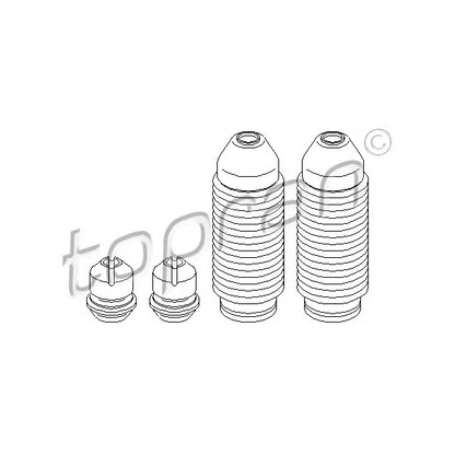 Photo Dust Cover Kit, shock absorber TOPRAN 914101