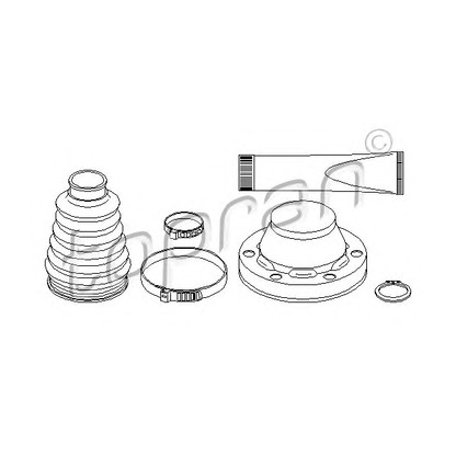 Foto Kit cuffia, Semiasse TOPRAN 110969