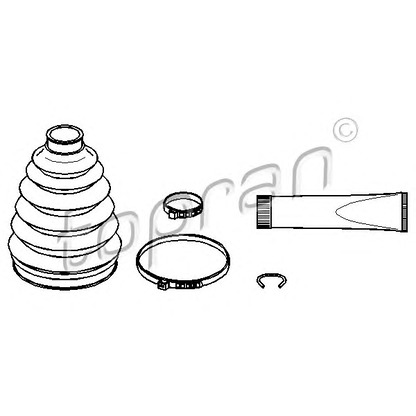 Photo Bellow Set, drive shaft TOPRAN 110216