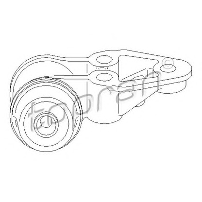 Photo Mounting, axle beam TOPRAN 109872