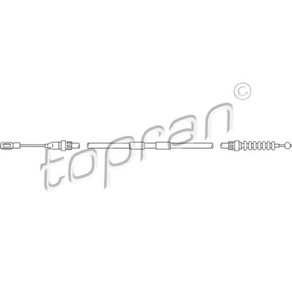 Photo Cable, parking brake TOPRAN 110727