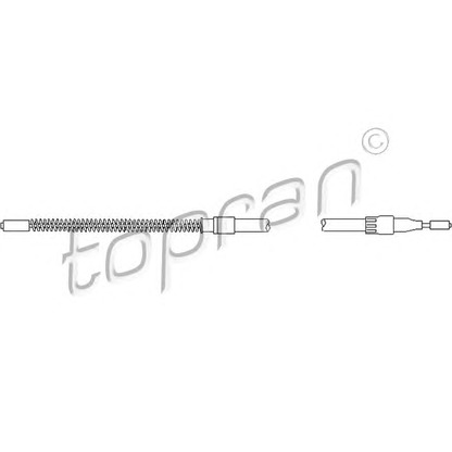 Photo Cable, parking brake TOPRAN 104251