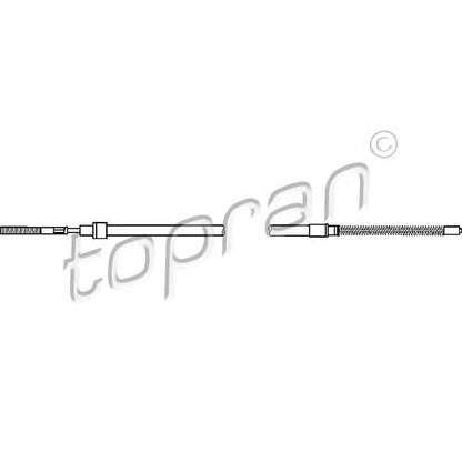 Photo Cable, parking brake TOPRAN 108603