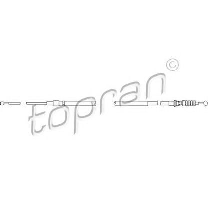 Photo Tirette à câble, frein de stationnement TOPRAN 111210