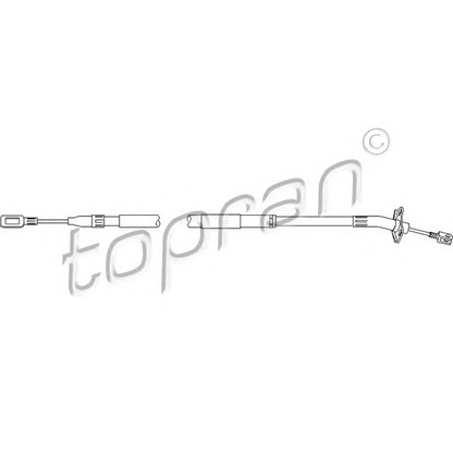 Photo Cable, parking brake TOPRAN 109809