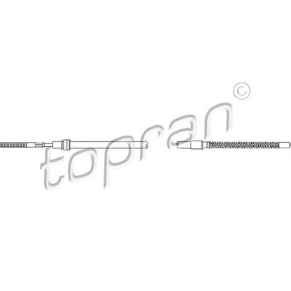Photo Cable, parking brake TOPRAN 103520