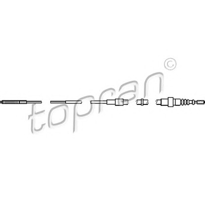 Photo Cable, parking brake TOPRAN 110988