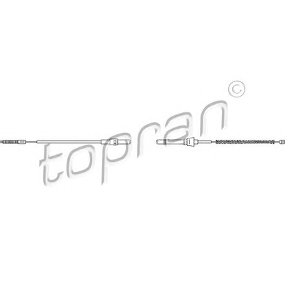 Photo Cable, parking brake TOPRAN 109817