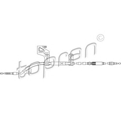 Photo Cable, parking brake TOPRAN 110993