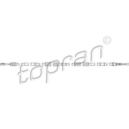 Фото Комплект тросов, стояночная тормозная система TOPRAN 112155