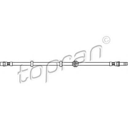 Zdjęcie Przewód hamulcowy elastyczny TOPRAN 103067