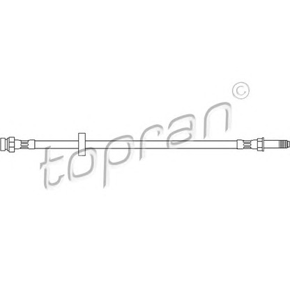 Zdjęcie Przewód hamulcowy elastyczny TOPRAN 110402