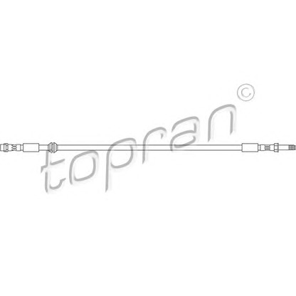 Zdjęcie Przewód hamulcowy elastyczny TOPRAN 110406