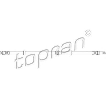 Zdjęcie Przewód hamulcowy elastyczny TOPRAN 108392