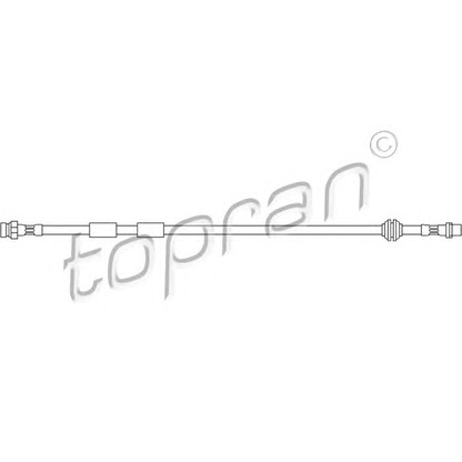 Zdjęcie Przewód hamulcowy elastyczny TOPRAN 110409