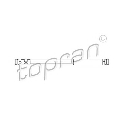 Zdjęcie Przewód hamulcowy elastyczny TOPRAN 110396