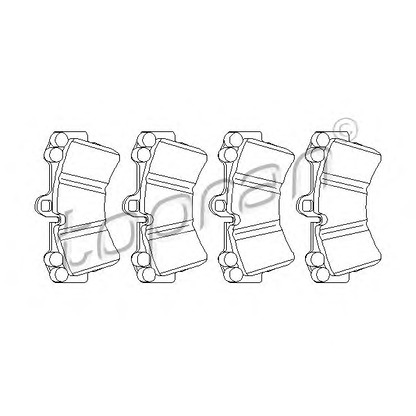 Foto Bremsbelagsatz, Scheibenbremse TOPRAN 111583