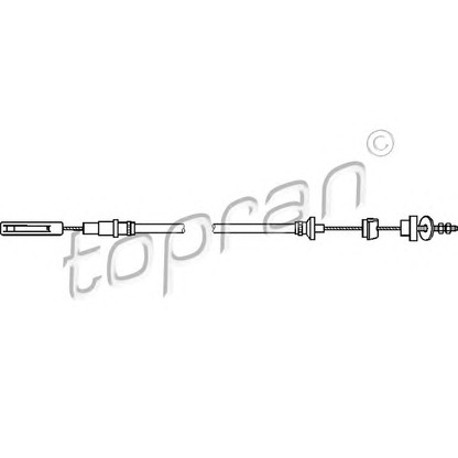 Foto Cavo comando, Comando frizione TOPRAN 102853