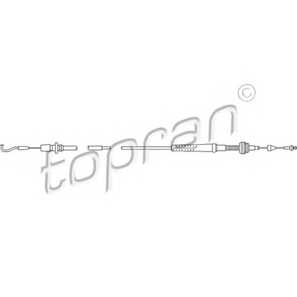 Photo Accelerator Cable TOPRAN 109858