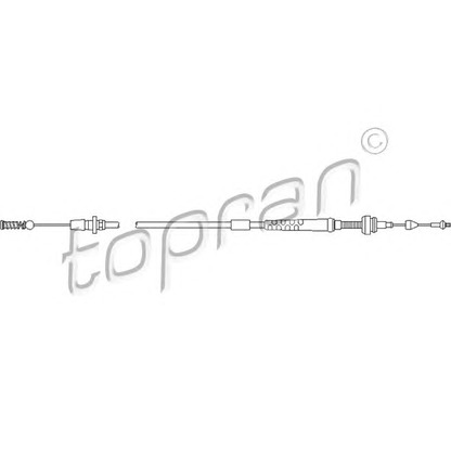 Photo Accelerator Cable TOPRAN 103086