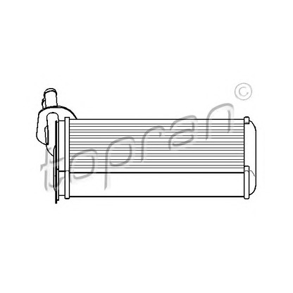 Photo Heat Exchanger, interior heating TOPRAN 108614