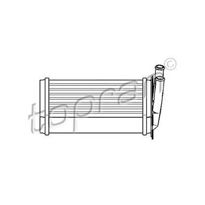 Photo Heat Exchanger, interior heating TOPRAN 110180