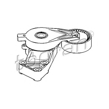 Foto Tensor de correa, correa poli V TOPRAN 109746