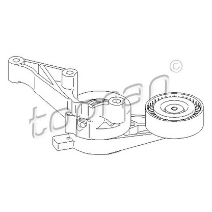 Photo Belt Tensioner, v-ribbed belt TOPRAN 111529