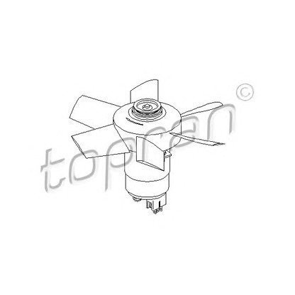 Foto Ventilador, refrigeración del motor TOPRAN 107721