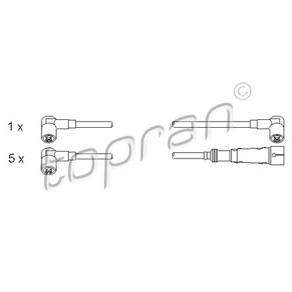 Photo Ignition Cable Kit TOPRAN 100688