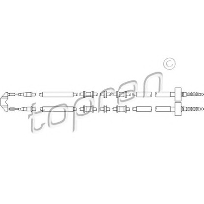 Photo Cable, parking brake TOPRAN 205508