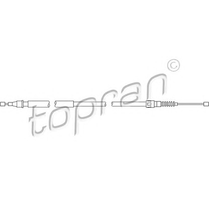 Photo Cable, parking brake TOPRAN 206501