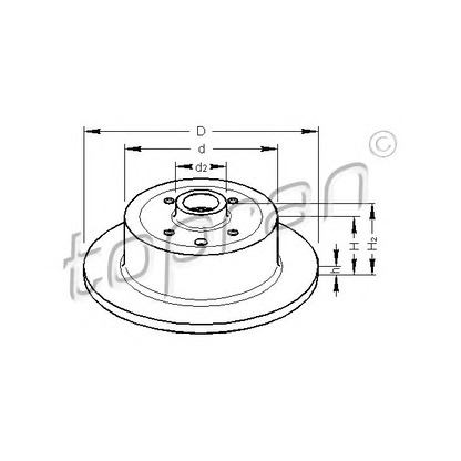 Photo Brake Disc TOPRAN 200946