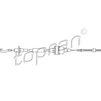 Photo Clutch Cable TOPRAN 201344