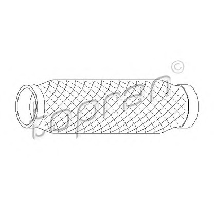 Photo Flex Hose, exhaust system TOPRAN 206988