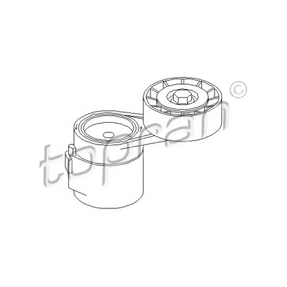 Photo Belt Tensioner, v-ribbed belt TOPRAN 205665