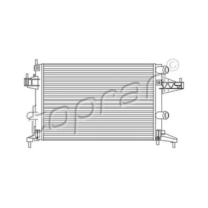 Foto Radiador, refrigeración del motor TOPRAN 206970