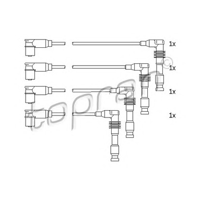 Foto Juego de cables de encendido TOPRAN 206242