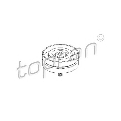 Photo Deflection/Guide Pulley, v-ribbed belt TOPRAN 206910