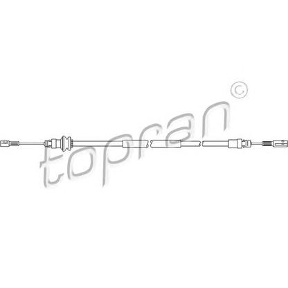 Photo Cable, parking brake TOPRAN 207371