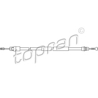 Photo Cable, parking brake TOPRAN 207369