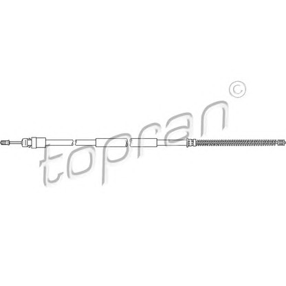 Photo Cable, parking brake TOPRAN 207372