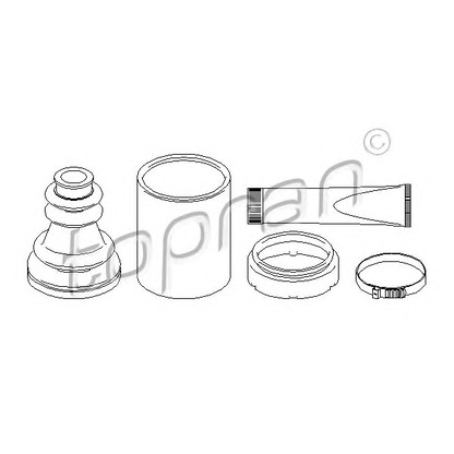 Photo Bellow Set, drive shaft TOPRAN 207497