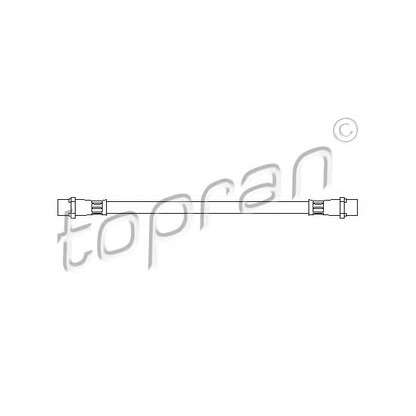Zdjęcie Przewód hamulcowy elastyczny TOPRAN 205829