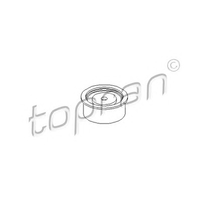 Photo Deflection/Guide Pulley, timing belt TOPRAN 205846