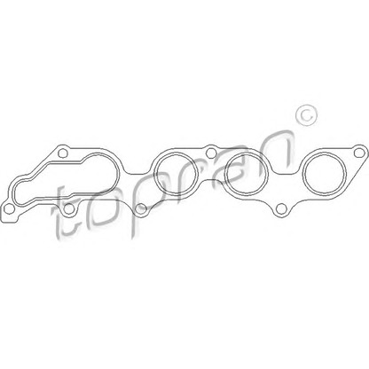 Photo Gasket, exhaust manifold TOPRAN 302233