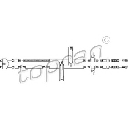 Photo Cable, parking brake TOPRAN 302065