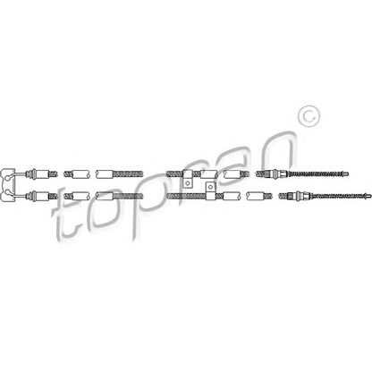 Photo Cable, parking brake TOPRAN 301332