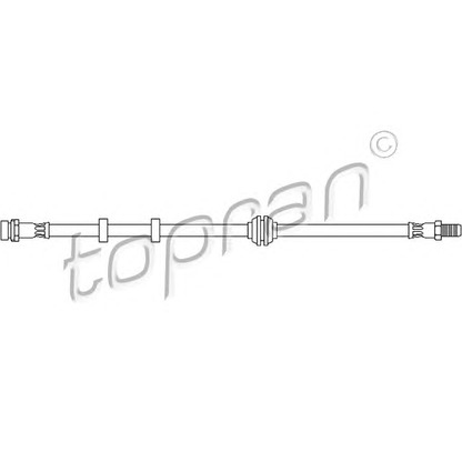 Zdjęcie Przewód hamulcowy elastyczny TOPRAN 301058